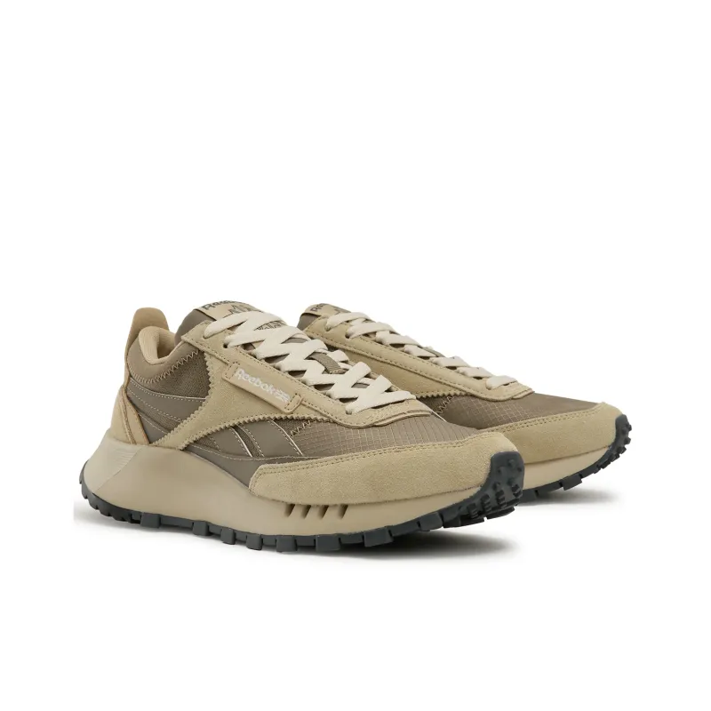 Reebok CL LEGACY W+ Anti Slip And Wear Resistant Height Increasing Low Top Running Shoes Unisex Light Khaki-1