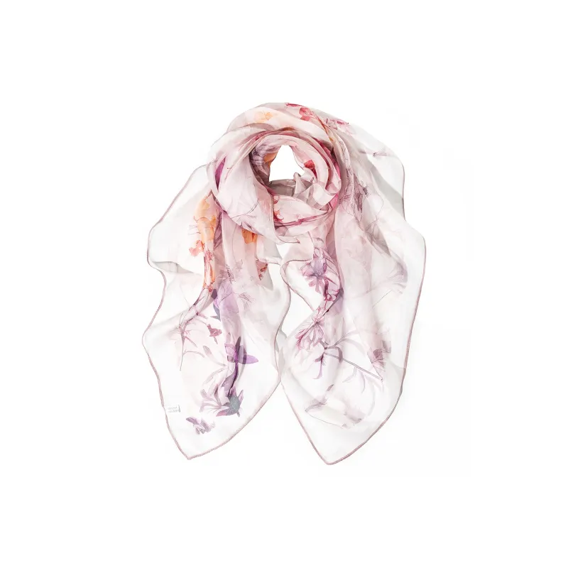 Shanghai Story 100% Mulberry Silk Scarves Women's Spring Song Like A Dream Gift Box Set-30
