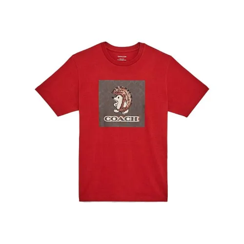 COACH T-Shirts Men Red