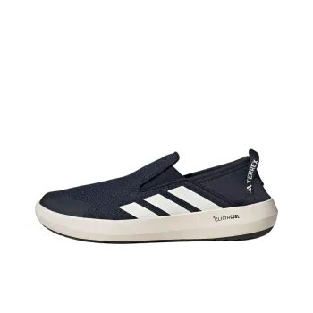 Adidas Terrex Boat Anti Slip Wear Resistant Low Top Casual Shoes Men's Dark Blue