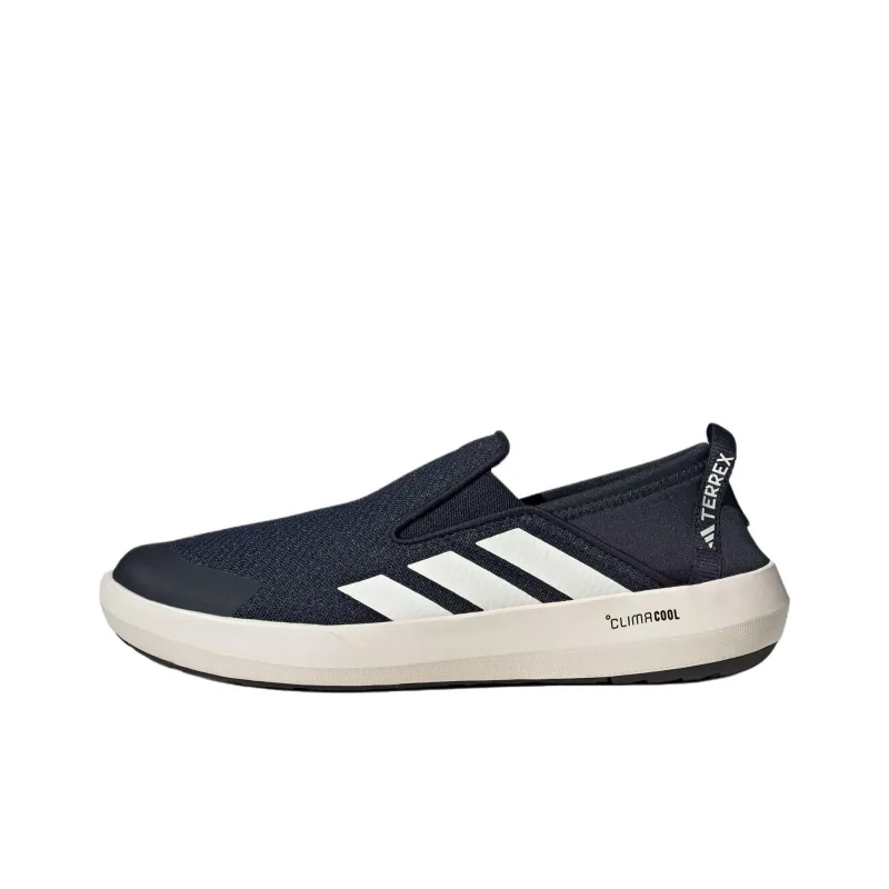 Adidas Terrex Boat Anti Slip Wear Resistant Low Top Casual Shoes Men's Dark Blue-0