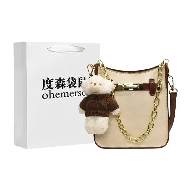 Dusen Kangaroo PU Crossbody Bag, Shoulder Bag Regular Women's Multicolor-0