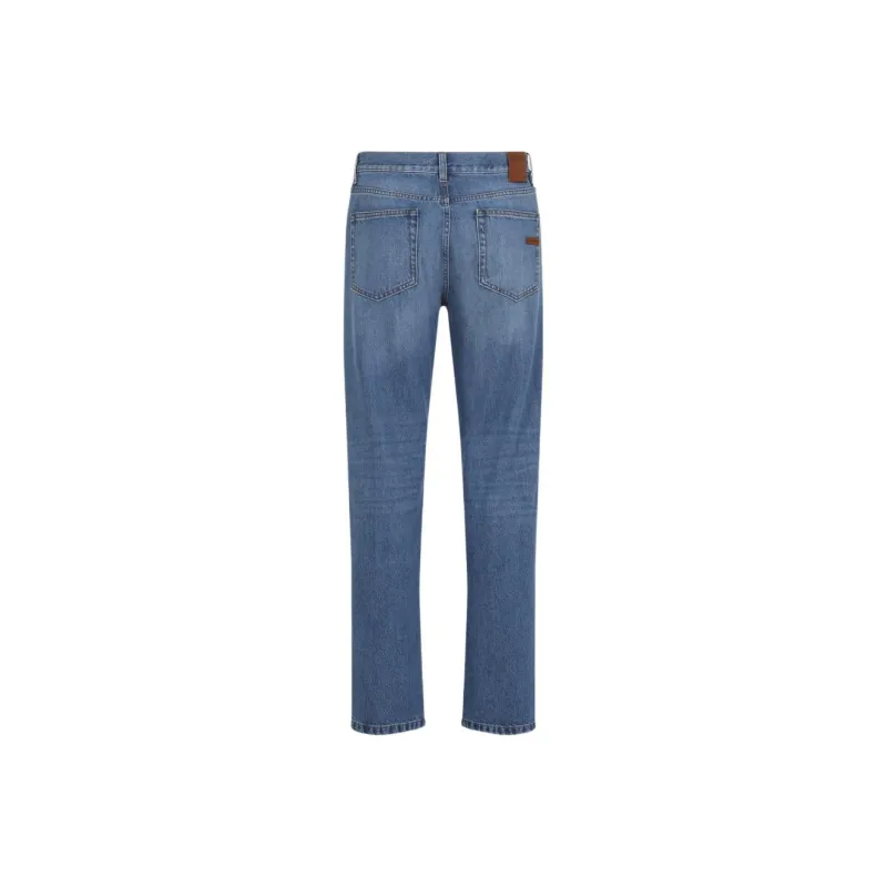 Ermenegildo Zegna Logo Patch City Jeans-1