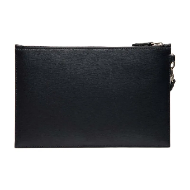 BALLY MYTHOS Cow Leather Clutch Regular Men's Marine Blue-1