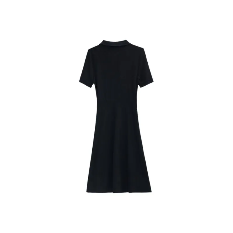 PLANE DRIFT Short Sleeved Dresses Women's Black-1