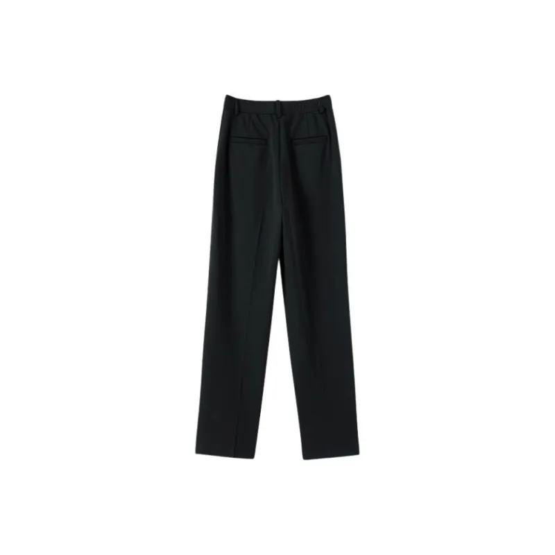 Late White Casual Pants Women's Dark Blue-7