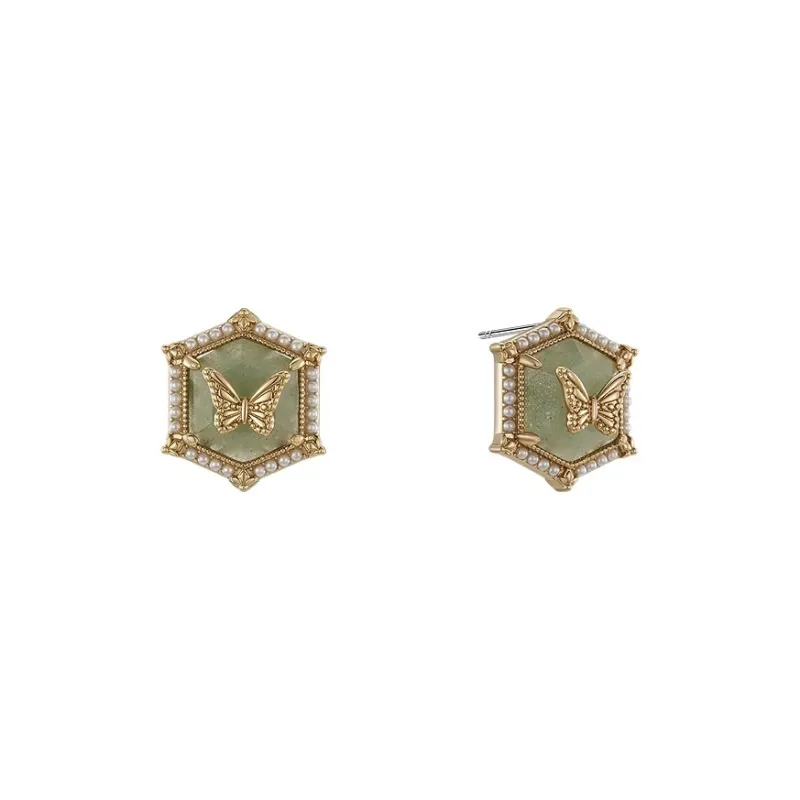RiotLILY Faux Pearl Stud Earrings Unisex-0