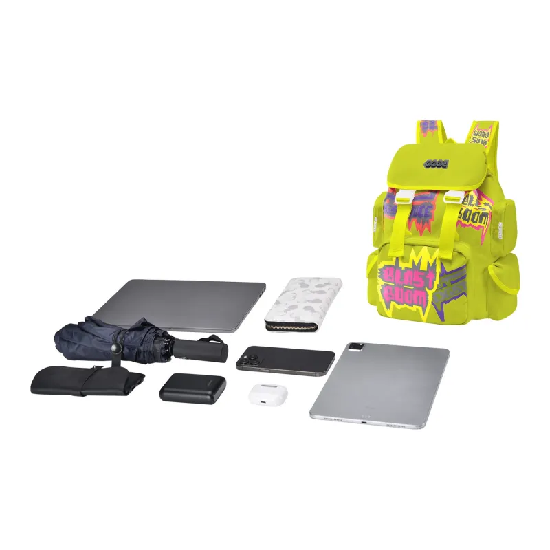 COEXISTENCE Water repellent Polyester Backpack Regular Unisex Yellow-4