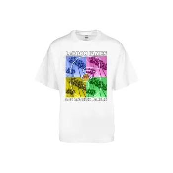 NBA James T Shirts Unisex White