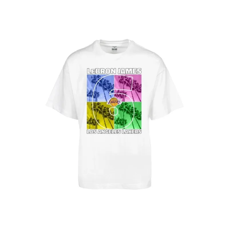 NBA Los Angeles Lakers T Shirts Unisex White-0