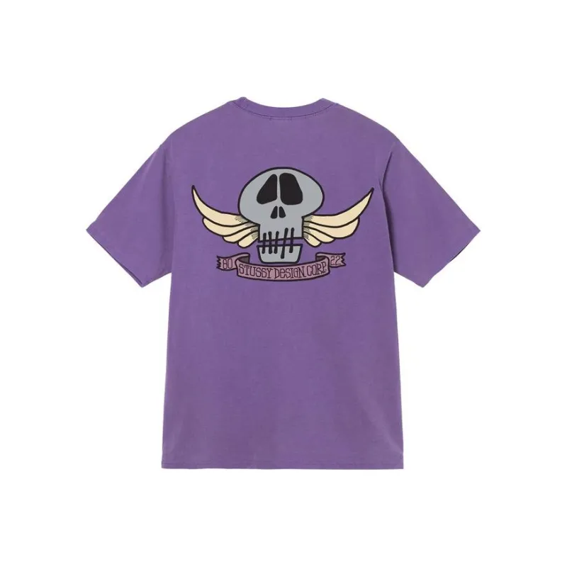 Stussy Skull Wings Pigment Dyed Tee-0