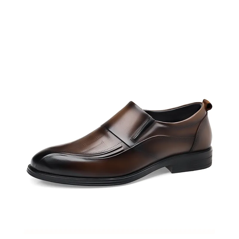 Kaltendin Top Grain Cow Leather Slip on Versatile Classic Comfortable Casual Shoes Men's-7