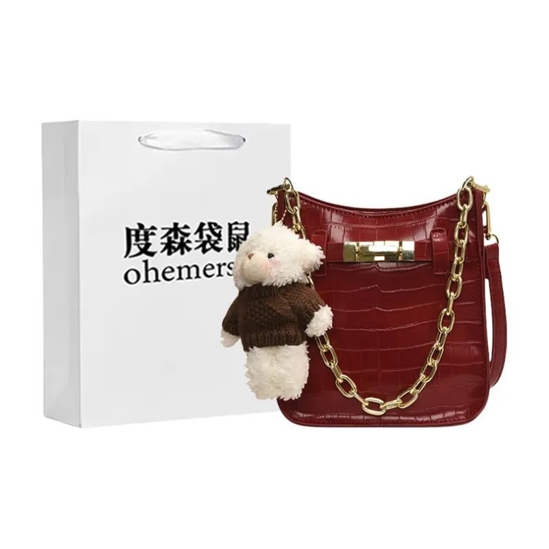 Dusen Kangaroo PU Crossbody Bag, Shoulder Bag Regular Women's Multicolor-12