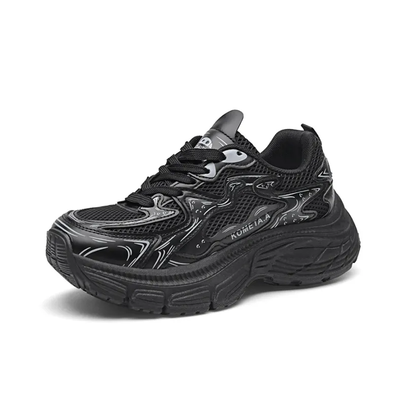 KOMETA.A Anti Slip And Wear Resistant Height Increasing Low Top Chunky Sneakers Unisex-26