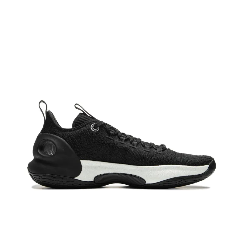 LiNing Charming ULTRA Cushioned Slip Resistant Abrasion Resistant Low Top Carbon Plate Basketball Shoes Men's Black-1