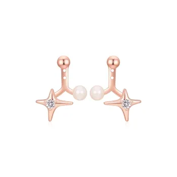 MCK 925 Silver Needles Earrings Women's