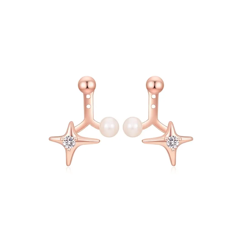 MCK 925 Silver Needles Earrings Women's-0