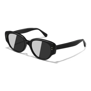Morakot Plate Frame Cat Eye Sunglasses Unisex