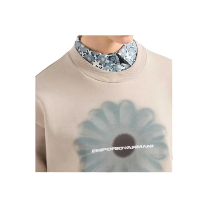 EMPORIO ARMANI Asv Sweatshirt With Oversized Print From The Peace Capsule Collection-4
