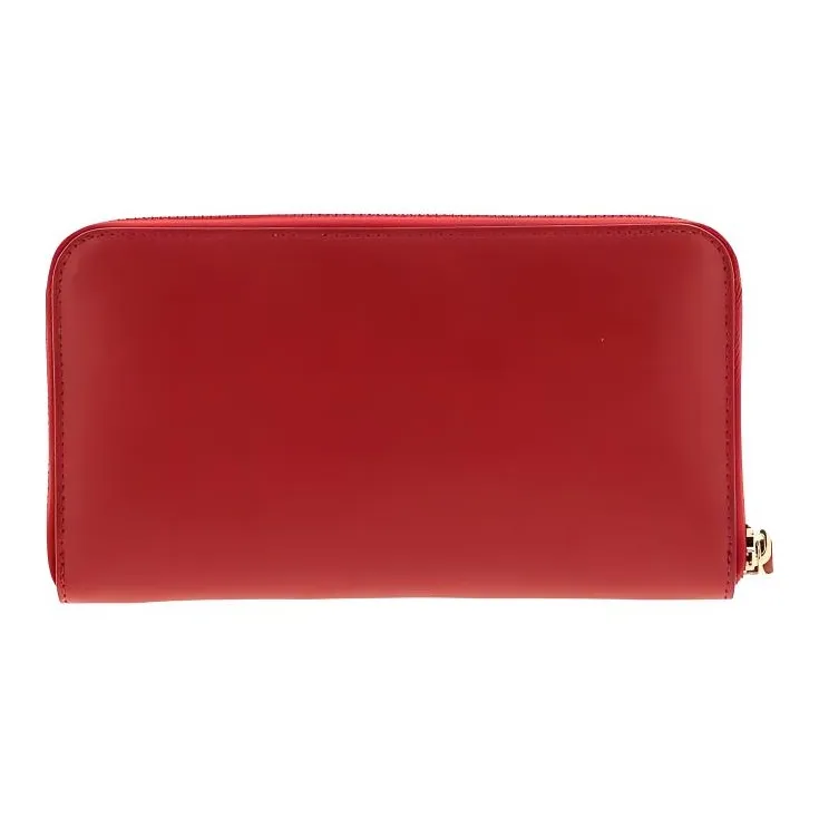 FERRAGAMO Vara Cow Leather Wallet Women's Red-1