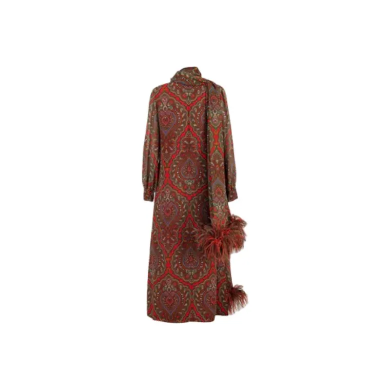 Valentino Long Sleeved Dress Women's Red-1