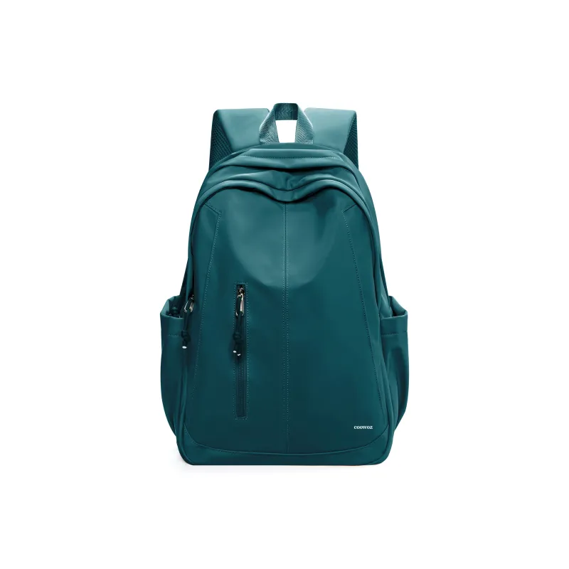 COOWOZ Nylon Backpack Regular Unisex Ecru/Red/Pink Purple/Black/Peacock Blue-29