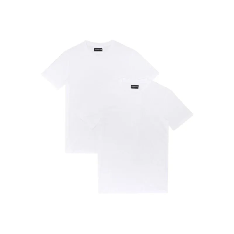 EMPORIO ARMANI T Shirts Men 1 Set 2 Pack White-0