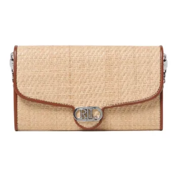 LAUREN RALPH LAUREN Raffia Shoulder Bag Women's Beige
