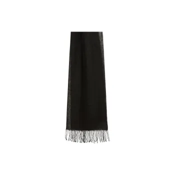 WEEKEND MaxMara Linen Shawls Unisex Black