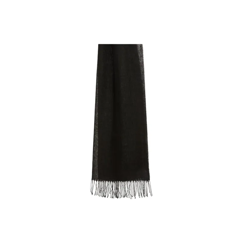 WEEKEND MaxMara Linen Shawls Unisex Black-0