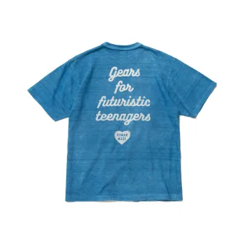 HUMAN MADE Indigo Heart Badge T Shirt