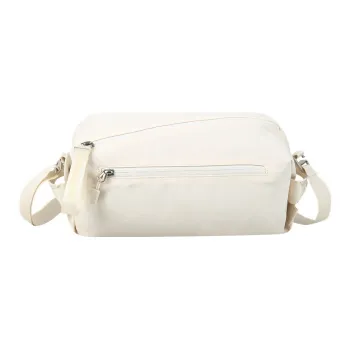 YOME Polyester Crossbody Bag Unisex Ecru/Ink Black/Lithospermum Pink