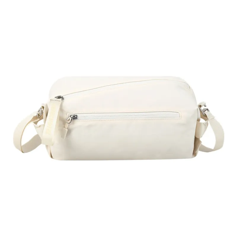 YOME Polyester Crossbody Bag Unisex Ecru/Ink Black/Lithospermum Pink-0