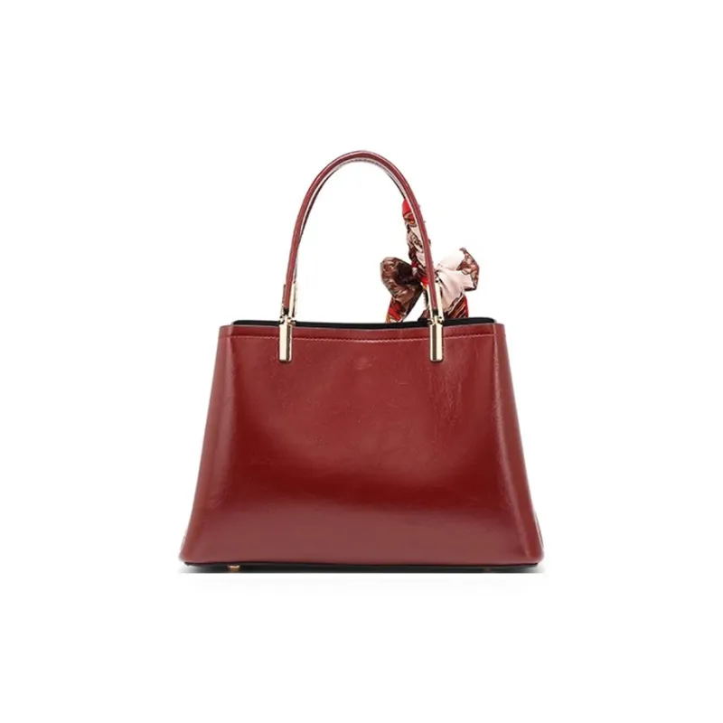 CLEVER& KETCH PU Shoulder Bag, Crossbody Bag, Handbag Women's Red-4