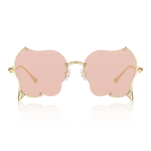 Lao Feng Xiang Β Titanium Irregular Shape Sunglasses Women's