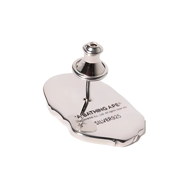 A BATHING APE 925 Sterling Silver Earrings Unisex Silver-2