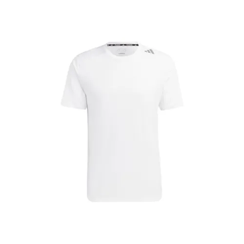 Adidas black T Shirts Men White