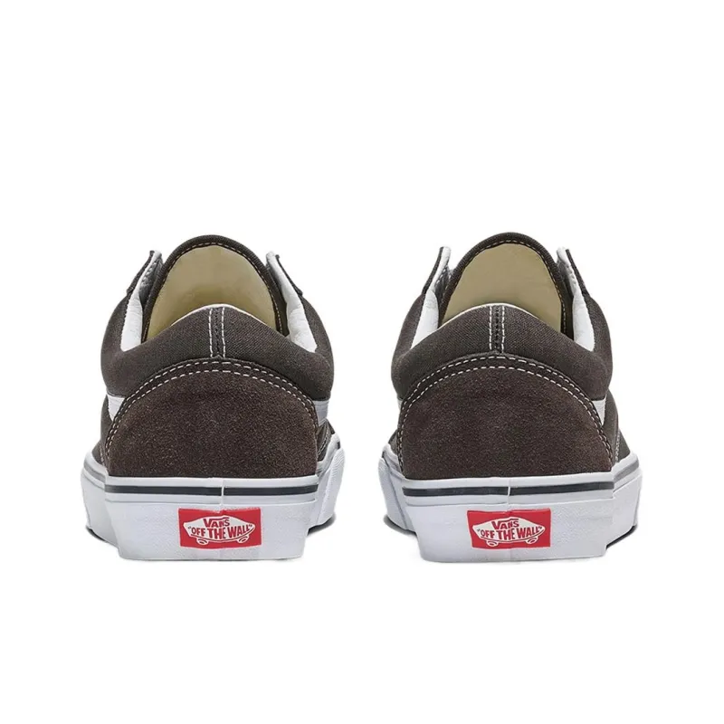 Vans Old Skool Low Top Skateboard Shoes Unisex Dark Brown-3