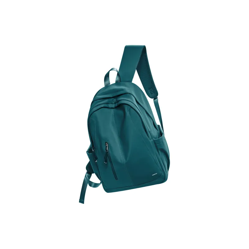 COOWOZ Nylon Backpack Regular Unisex Ecru/Red/Pink Purple/Black/Peacock Blue-28