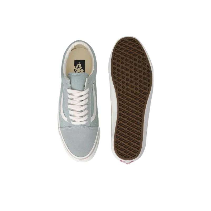 Vans MTE Old School Anti Slip Wear Resistant Low Top Skateboard Shoes Unisex Gray White-3
