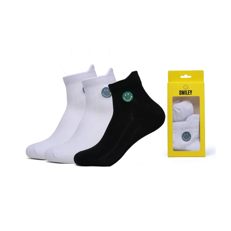 SMILEY Mid Calf Socks Unisex Combo Set-11