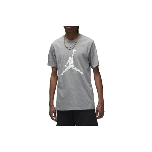 jordan Living T Shirts Men Gray White