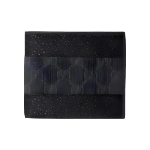 GUCCI Leather Card Holder Small Size Unisex Black