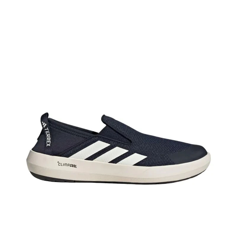 Adidas Terrex Boat Anti Slip Wear Resistant Low Top Casual Shoes Men's Dark Blue-1