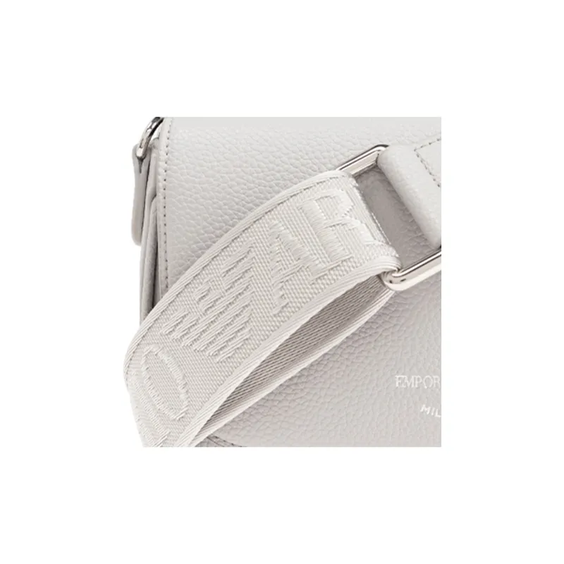 EMPORIO ARMANI Polyurethane Shoulder Bag Women's Gray-4