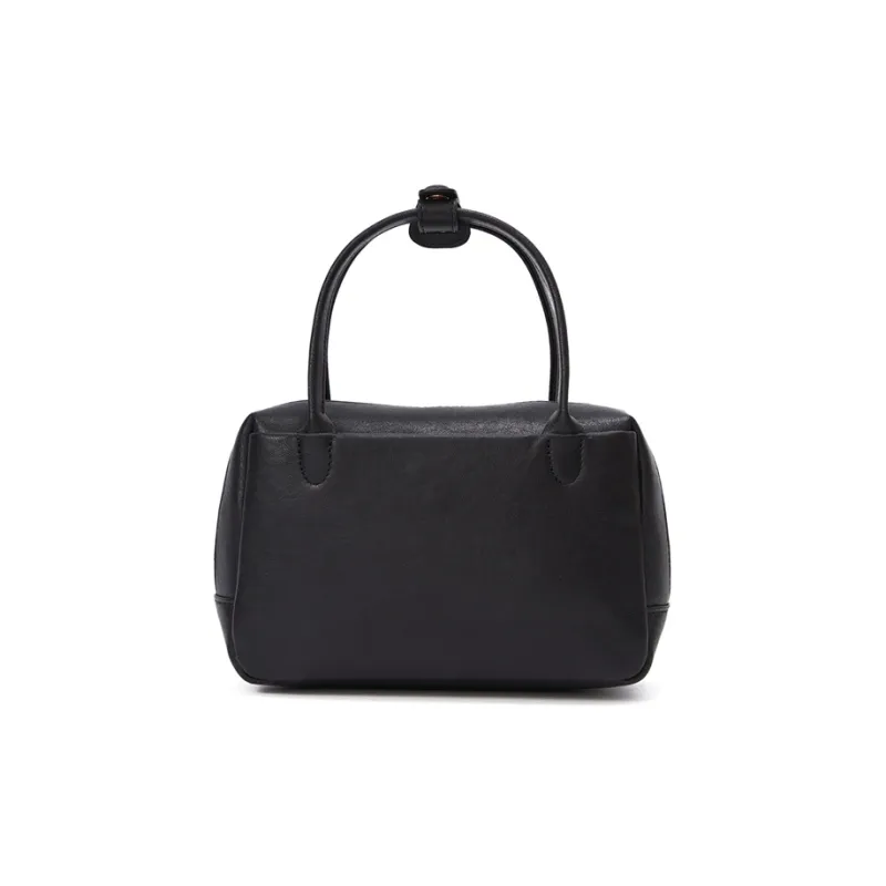 RED DRAGONFLY Cow Leather Handbag Unisex Black-3