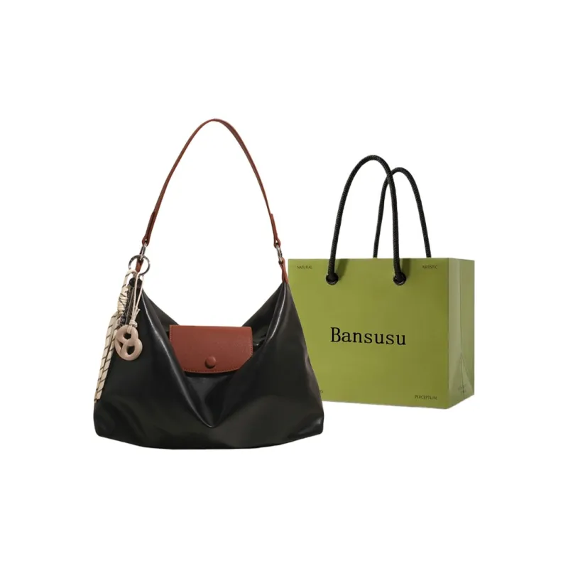 Bansusu PU Tote Bag Shoulder Bag Regular Women's White & Khaki/White & Brown/Brown/Black-6