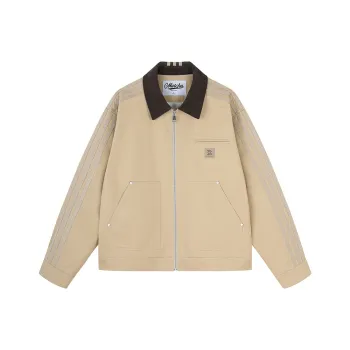 MATCHA STORY College Series Jacket Unisex Khaki