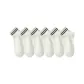 [6 Pack/100% cotton Smiley Face Stripes]6 Pairs (Black Two Stripes)