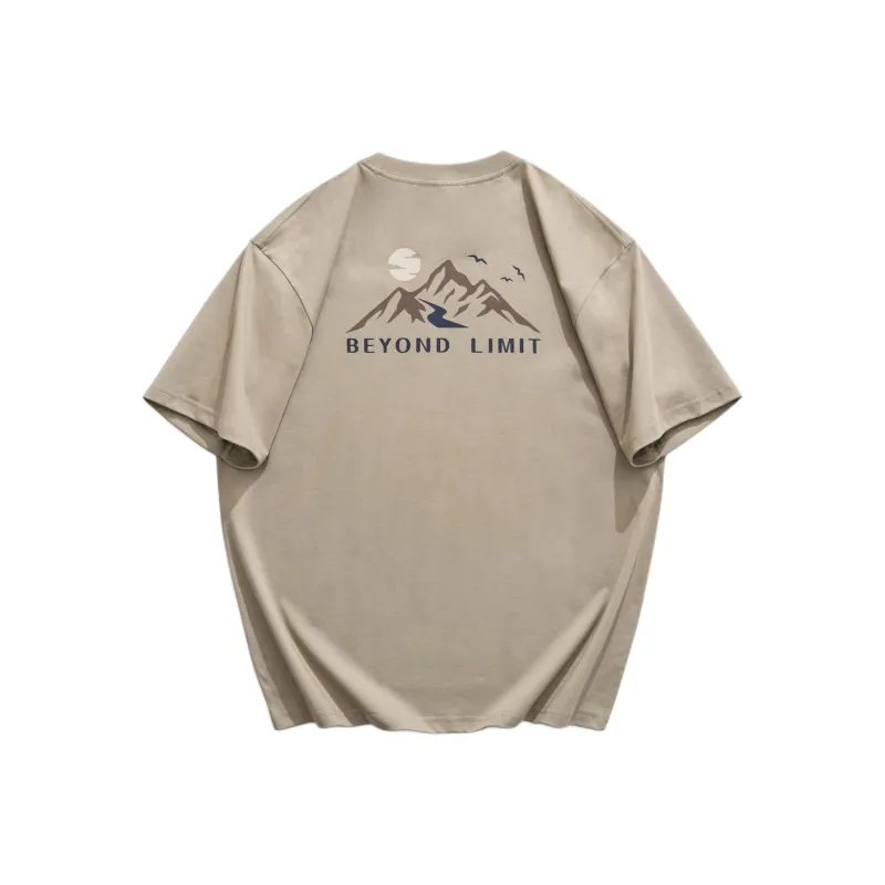 WOOD SOON Summer Sports Crew Neck Basic T Shirt Unisex-1
